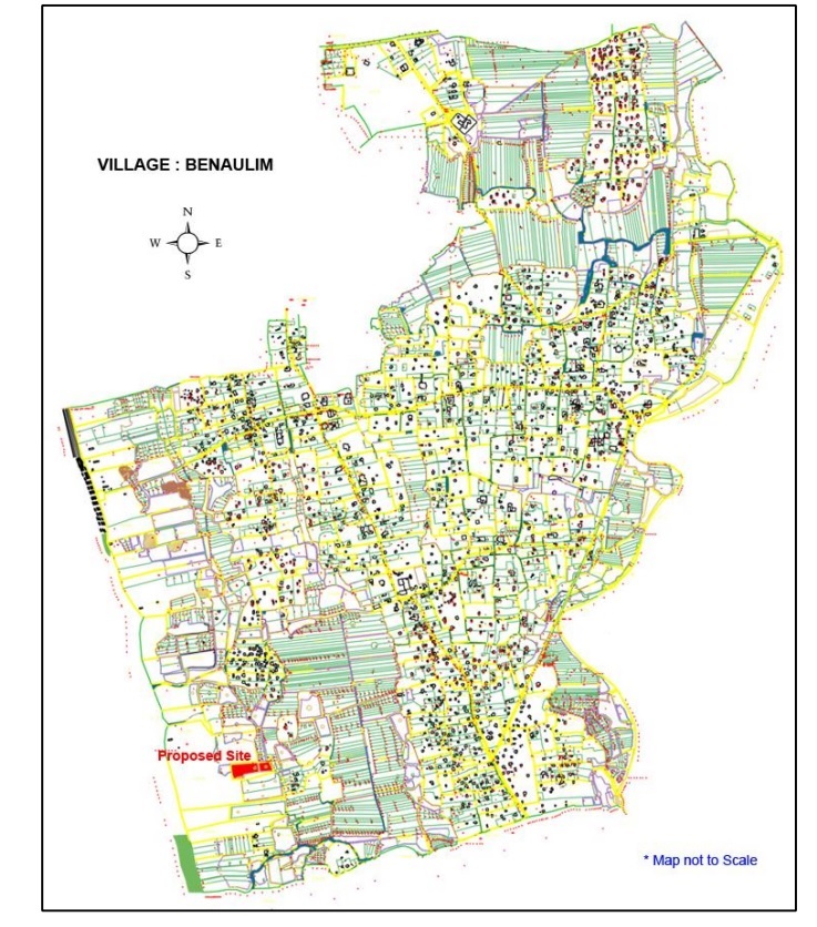 Benaulim Village Survey Plan